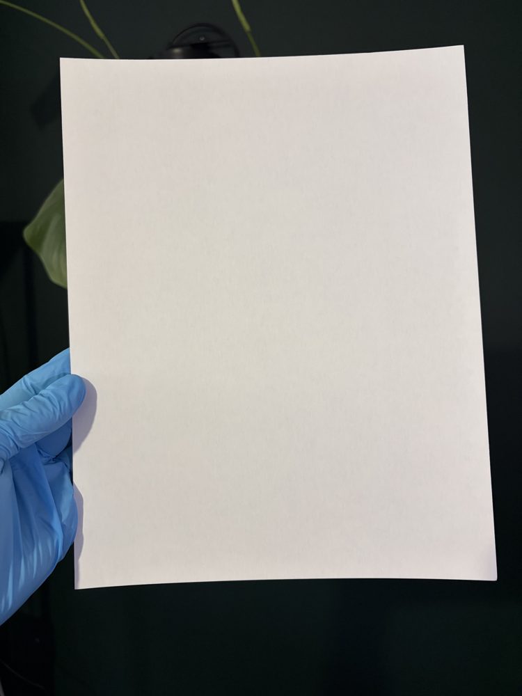 Black Core cardstock sheet